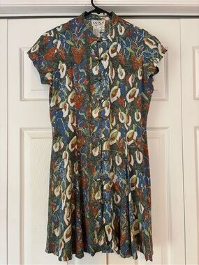 Kahala Vintage Button Front Dress M